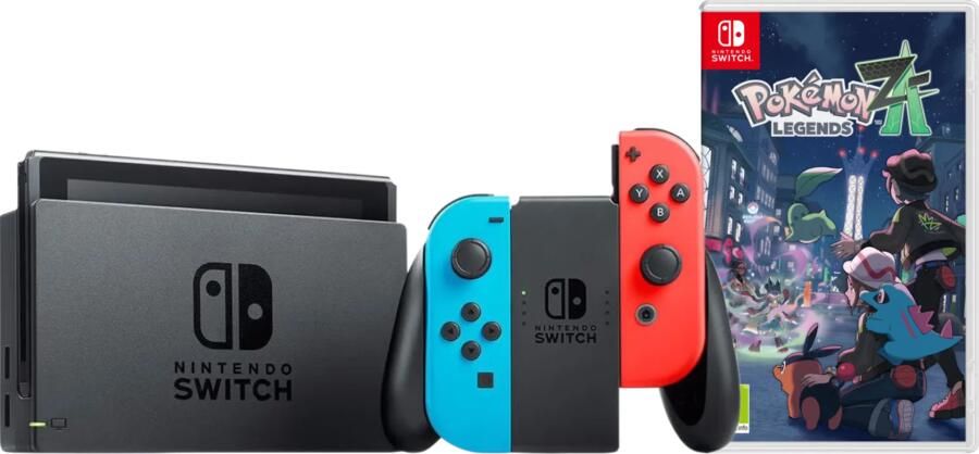 Nintendo Switch Rood Blauw + Pokémon Legends: Z-A