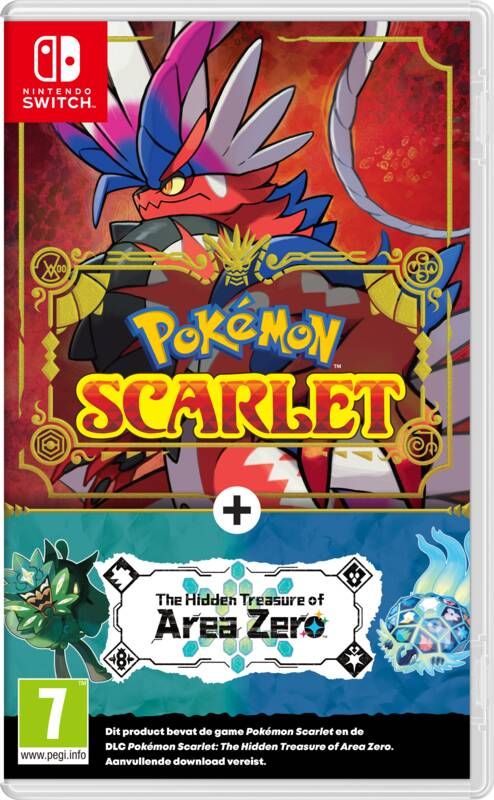 Nintendo Pokémon Scarlet + Hidden Treasures of Area Zero uitbreidingspakket
