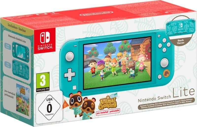Nintendo Switch Lite Animal Crossing New Horizons Editie Turquoise