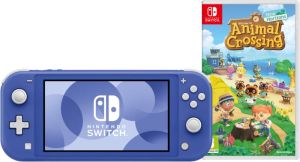 Nintendo Switch Lite Blauw + Animal Crossing New Horizons