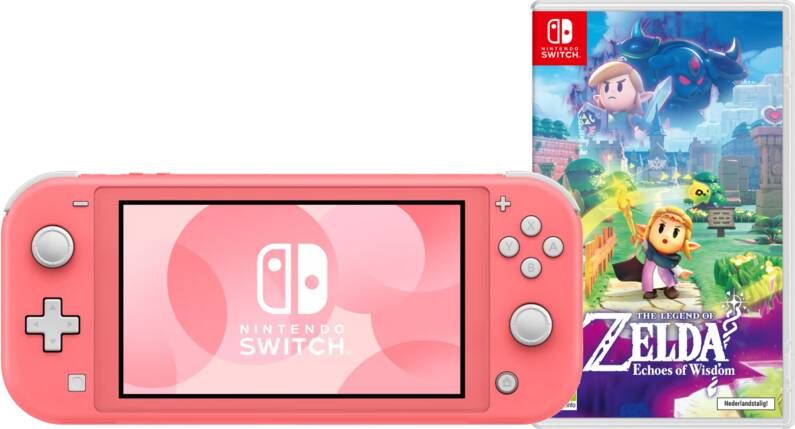 Nintendo Switch Lite Koraal + Zelda: Echoes of Wisdom