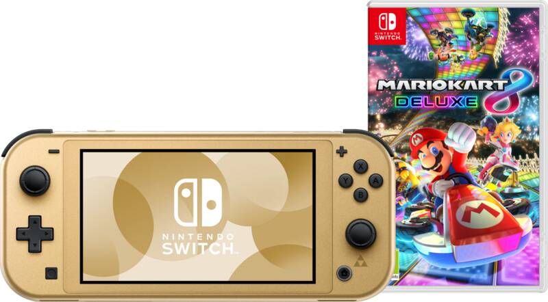 Nintendo Switch Lite Zelda Edition + Mario Kart 8 Deluxe