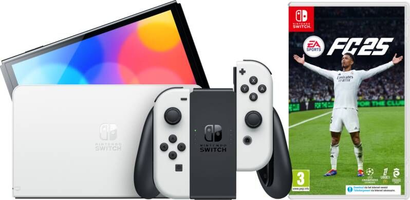 Nintendo Switch OLED Wit + EA Sports FC 25