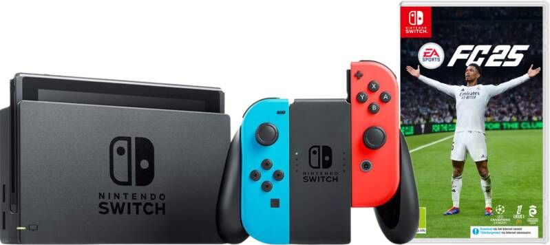 Nintendo Switch Rood Blauw + EA Sports FC 25