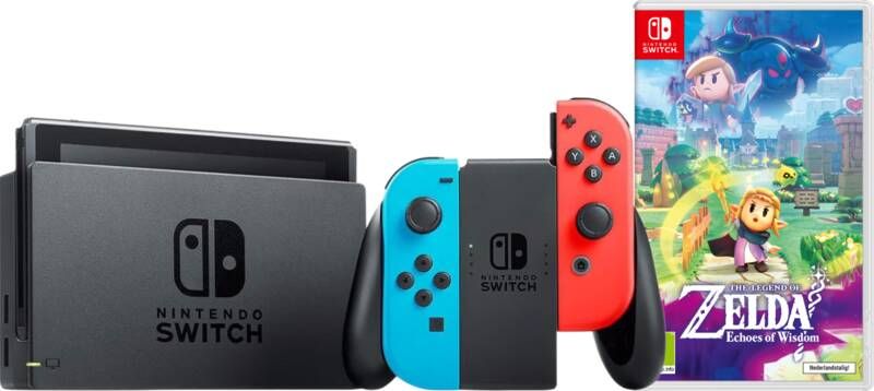 Nintendo Switch Rood Blauw + Zelda: Echoes of Wisdom