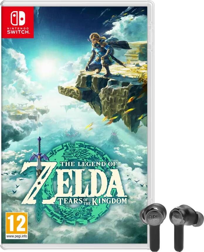 Nintendo The Legend of Zelda Tears of The Kingdom Switch + JBL Quantum TWS