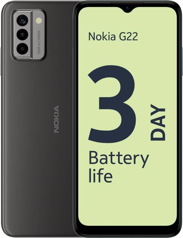 Nokia G22 DS 4 128GB Grijs | Android smartphones | Telefonie&Tablet Smartphones | 6438409083203