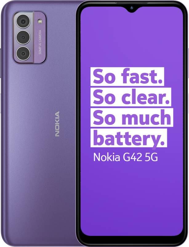 Nokia G42 5G 128GB Smartphone Paars