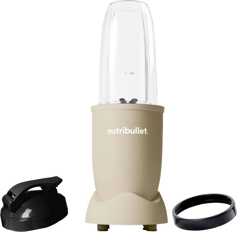 NutriBullet Exclusive Pastel Blender 900 Watt Smoothie Maker Incl. To Go Accessoires & Digitaal Receptenboek Sand