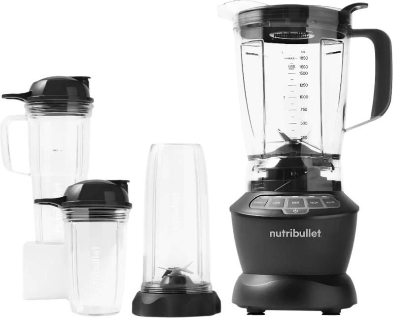 NutriBullet Combo 11-delig 1200 Watt Power Blender Donker Grijs