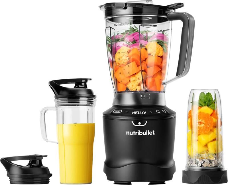 Nutribullet Smart Sense Combo Blender 1500 Watt Warme en Koude bereidingen Smart Technologie