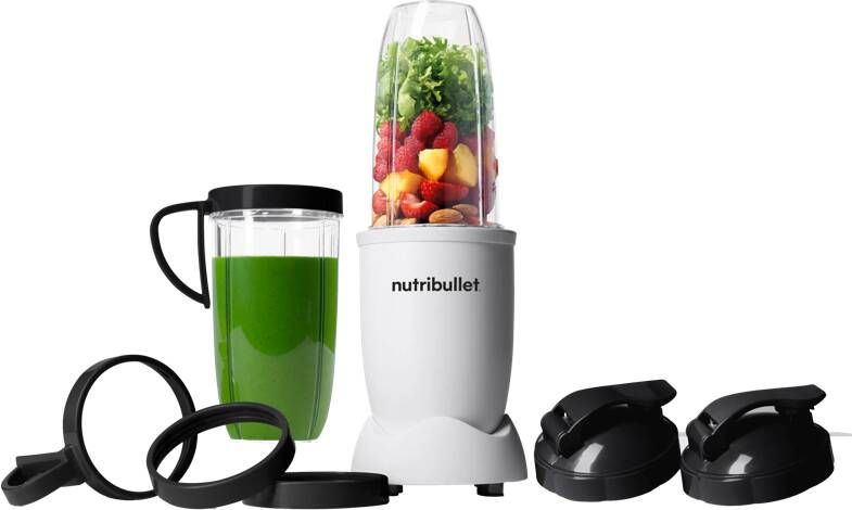 NutriBullet Exclusive Blender 900 Watt Smoothie Maker Incl. To Go Accessoires Wit