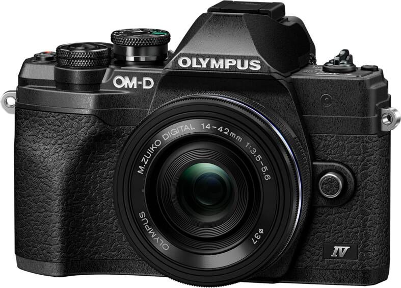 Olympus OM-D E-M10 Mark IV + ED 14-42mm Zwart | Systeemcamera's | Fotografie Camera s | 4545350053314