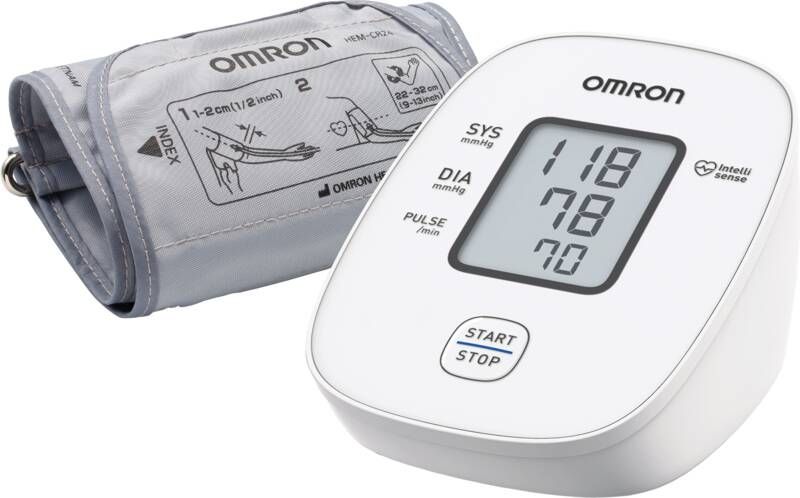 Omron X2 Basic Bloeddrukmeter Bovenarm Aanbevolen door Hartstichting Blood Pressure Monitor met Hartslagmeter – Onregelmatige Hartslag Klinisch Gevalideerd 22 tot 32 cm Manchet – 5 jaar Garantie