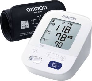 Omron X3 Comfort Bloeddrukmeter Bovenarm Aanbevolen door Hartstichting Blood Pressure Monitor met Hartslagmeter – Onregelmatige Hartslag 22 tot 42 cm Manchet – 3 jaar Garantie