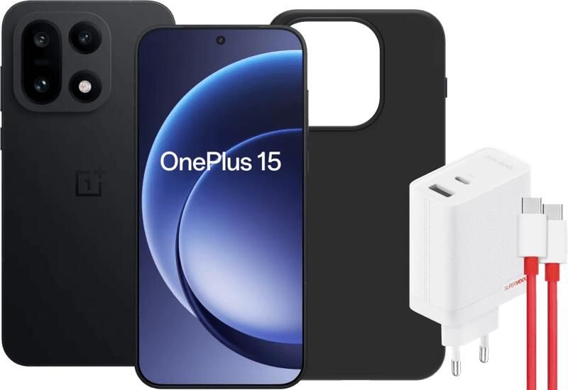OnePlus 15 256GB Zwart 5G + Basis Accessoirepakket