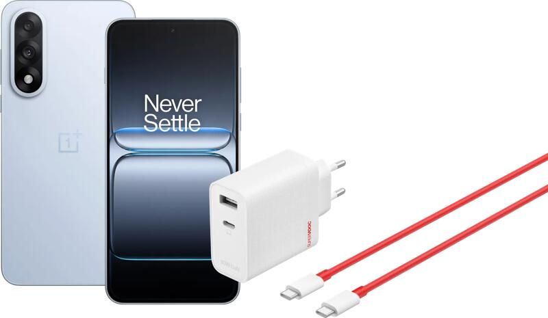 OnePlus Nord 5 512GB Blauw 5G + SuperVOOC Oplader 80W met 2 Poorten + Usb C kabel