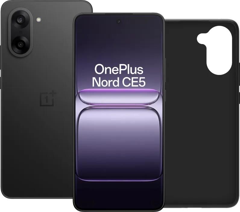 OnePlus Nord CE 5 128GB Zwart 5G + BlueBuilt Back Cover Zwart