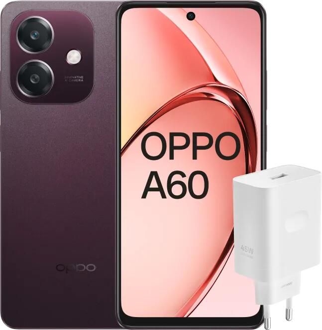 Oppo A60 128GB Paars 5G + SuperVOOC Oplader 45W