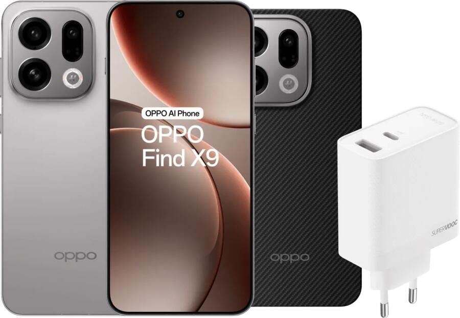 Oppo Find X9 512GB Grijs 5G + Accessoirepakket