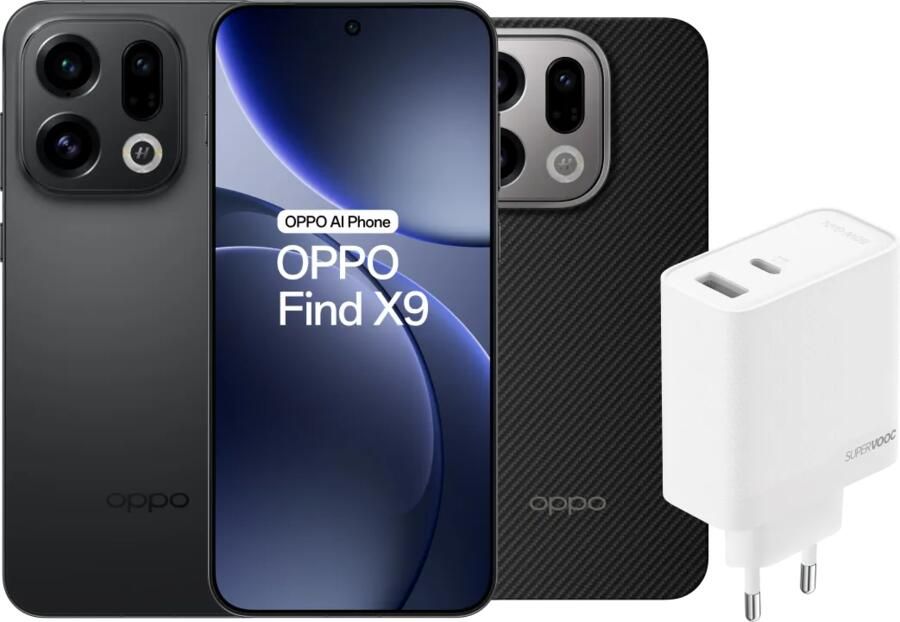 Oppo Find X9 512GB Zwart 5G + Accessoirepakket