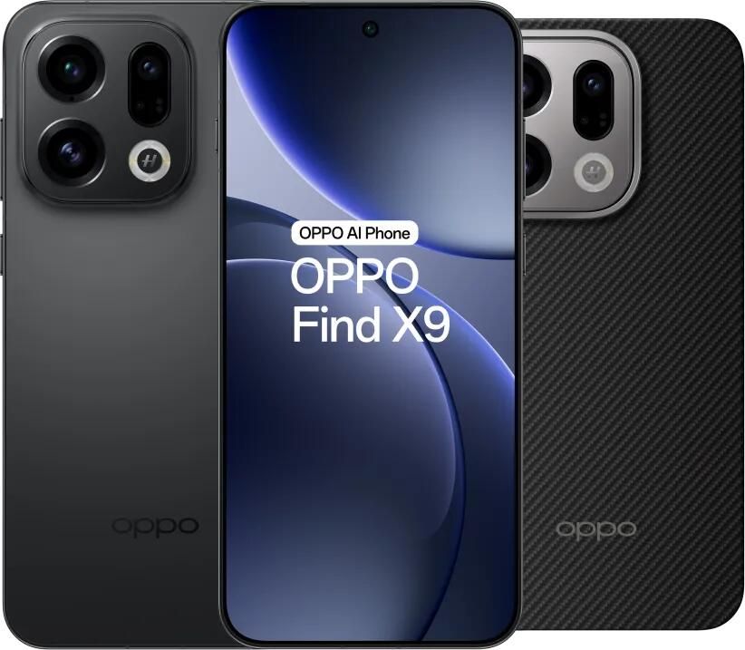 Oppo Find X9 512GB Zwart 5G + Find X9 Back Cover Met Magneet Zwart