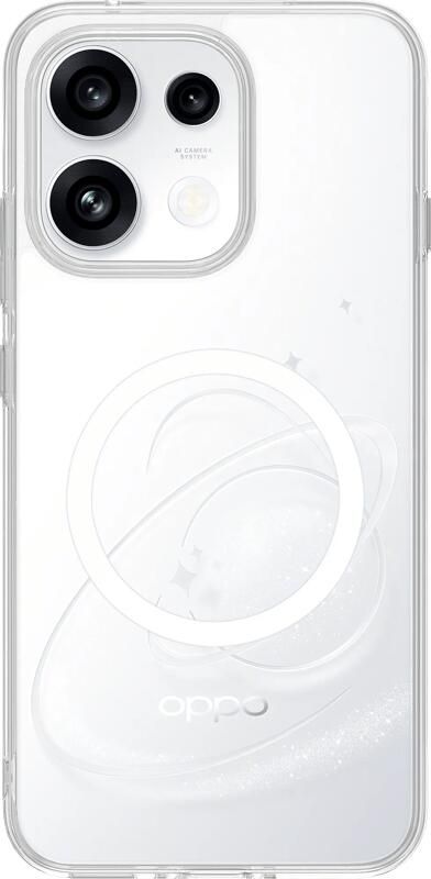 Oppo Reno16 F Back Cover met Magneet Transparant