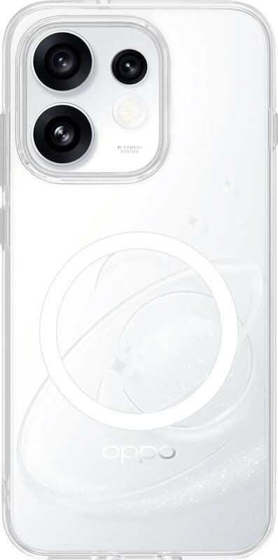 Oppo Reno16 Reno16 Pro Back Cover met Magneet Transparant