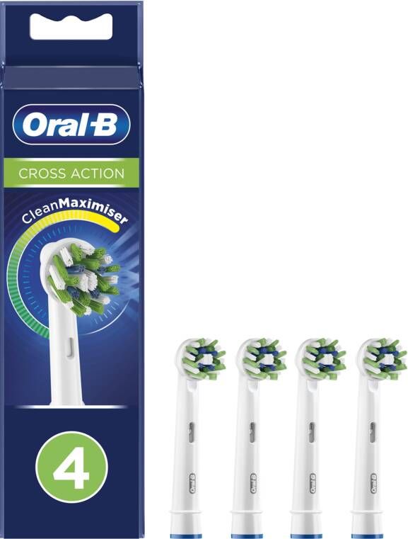 Oral B Opzetborstel CrossAction EB50RB-4 Mondverzorging accessoire Wit