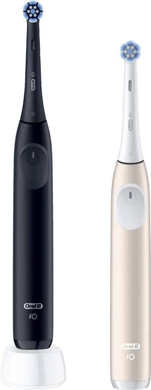 Oral-B iO Series 2 Night Black & Calm Pink elektrische tandenborstels 2 stuks