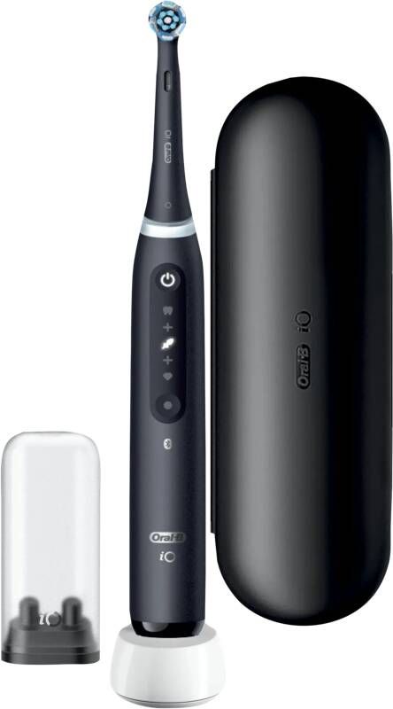 Oral-B iO5 connected elektrische tandenborstel Bluetooth 1 opzetborstel en 1 reisetui Zwart