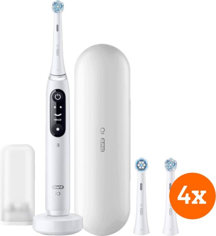 Oral-B iO 8n Wit + iO Ultimate Clean opzetborstels (4 stuks)