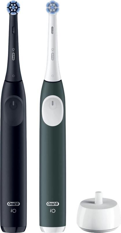Oral-B iO Series 2 Night Black & Forest Green elektrische tandenborstels 2 stuks