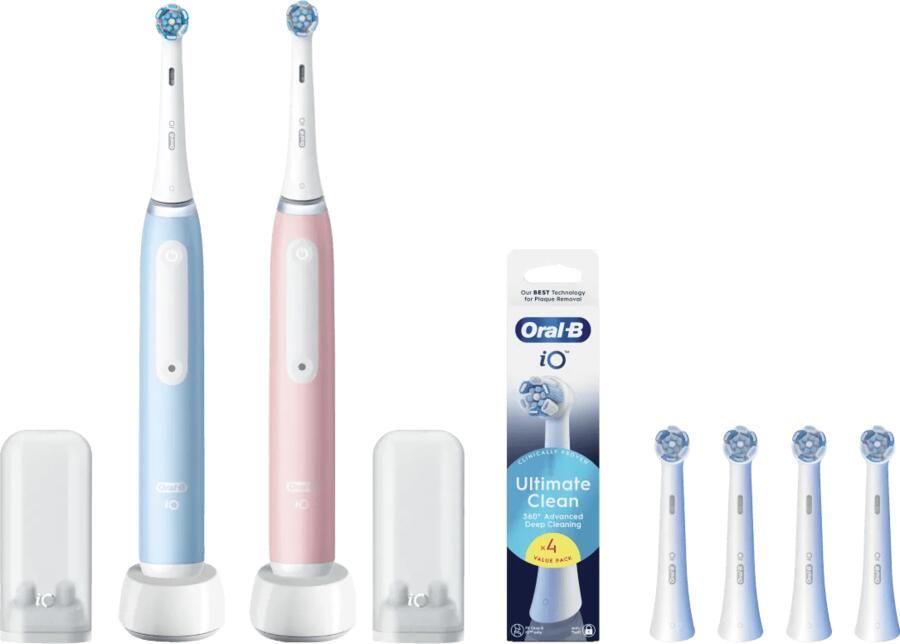 Oral-B iO 3 Duo Pack Blauw en Roze Value Pack