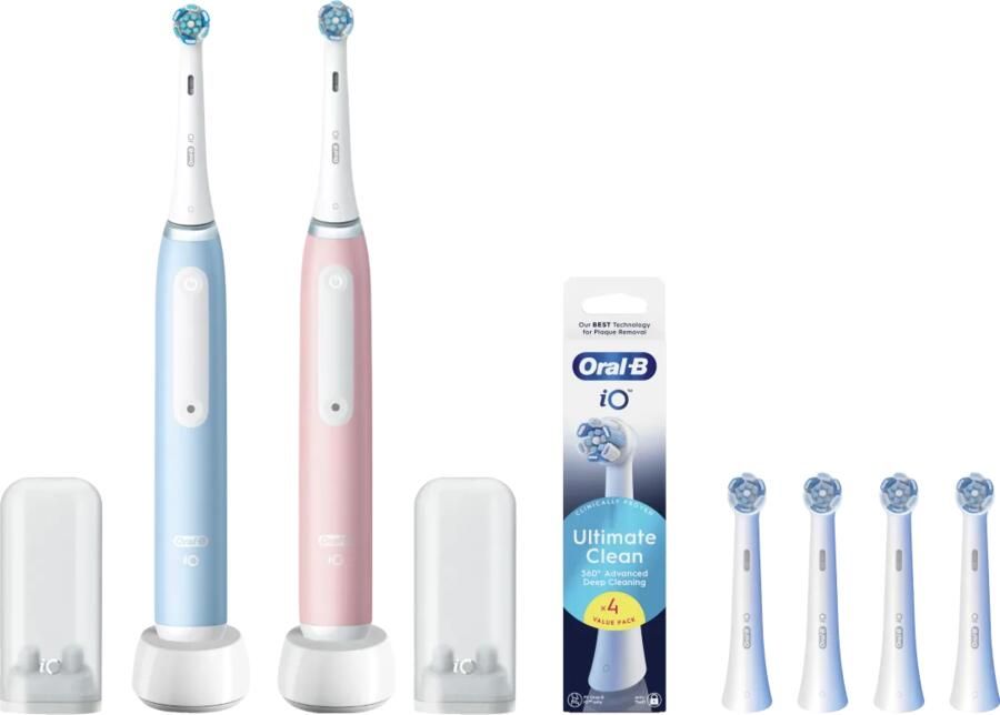 Oral-B iO 3 Duo Pack Blauw en Roze Value Pack