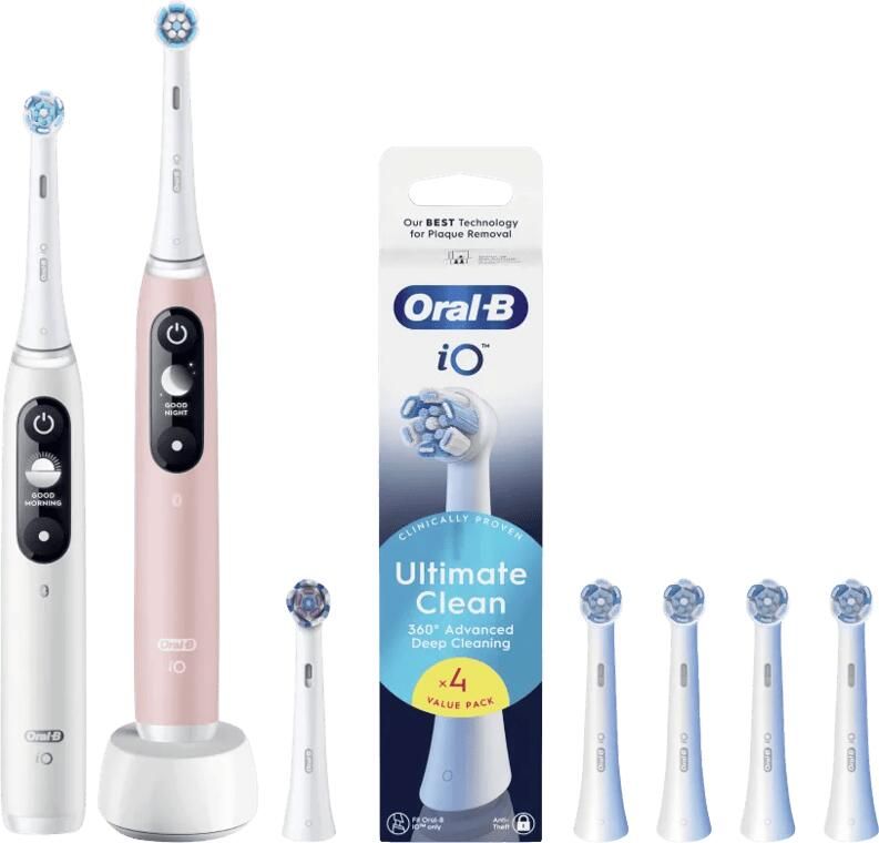 Oral-B iO Series 6N Duo Pack Wit + Roze Value Pack
