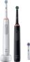 Oral-B elektrische tandenborstel Pro 3 3900 Duo CrossAction zwart en roze incl. 3 opzetborstels - Thumbnail 1