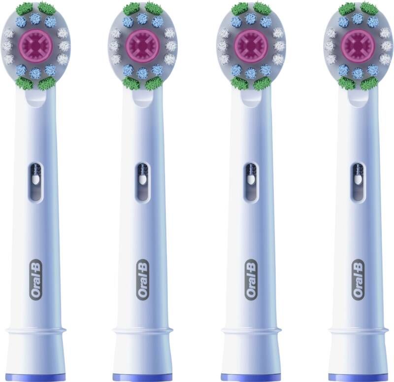 Oral B Oral-B Pro 3D White Opzetborstels met CleanMaximiser Technologie 4 Stuks