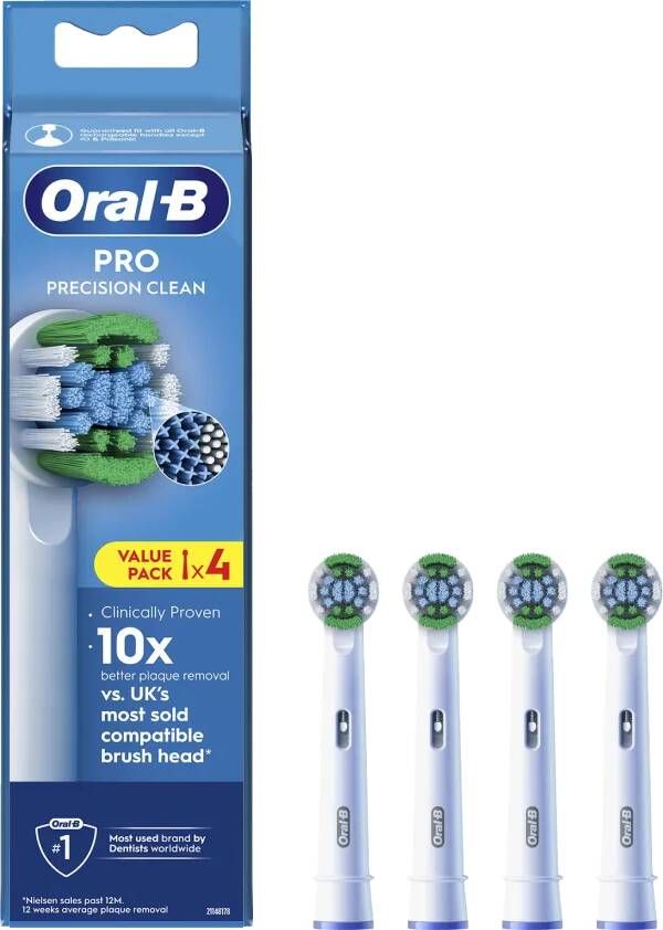 Oral B Oral-B Pro Precision Clean Opzetborstels met CleanMaximiser Technologie 4 Stuks