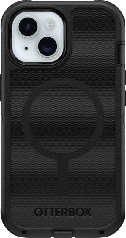 OtterBox Defender Apple iPhone 13 14 en 15 Back Cover met Magneet Zwart