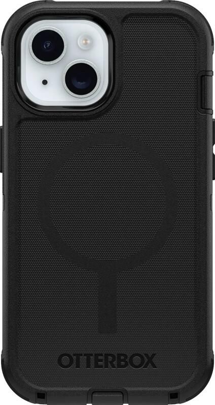 OtterBox Defender Apple iPhone 13 14 en 15 Back Cover met Magneet Zwart
