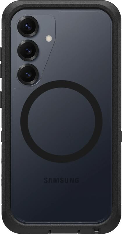 OtterBox Defender Samsung Galaxy S25 Back Cover met Magneet Transparant met Zwarte Rand