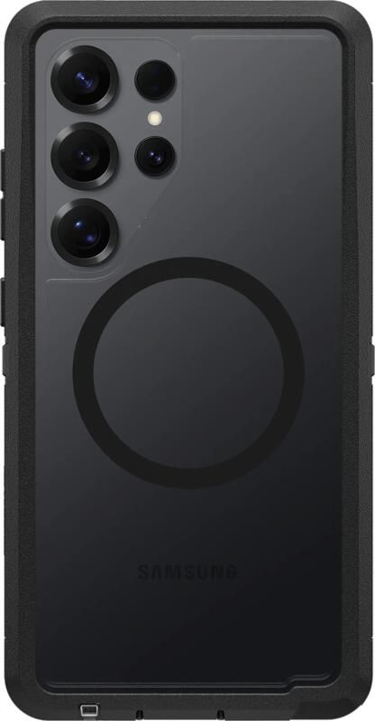 OtterBox Defender Samsung Galaxy S25 Ultra Back Cover met Magneet Transparant Zwarte Rand