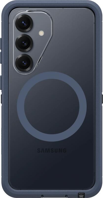 OtterBox Defender Samsung Galaxy S26 Back Cover met Magneet Transparant Blauwe Rand