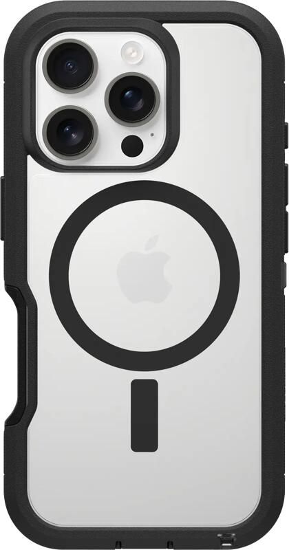 OtterBox Defender XT iPhone 16 Pro Back Cover met MagSafe Magneet Transparant Zwarte Rand