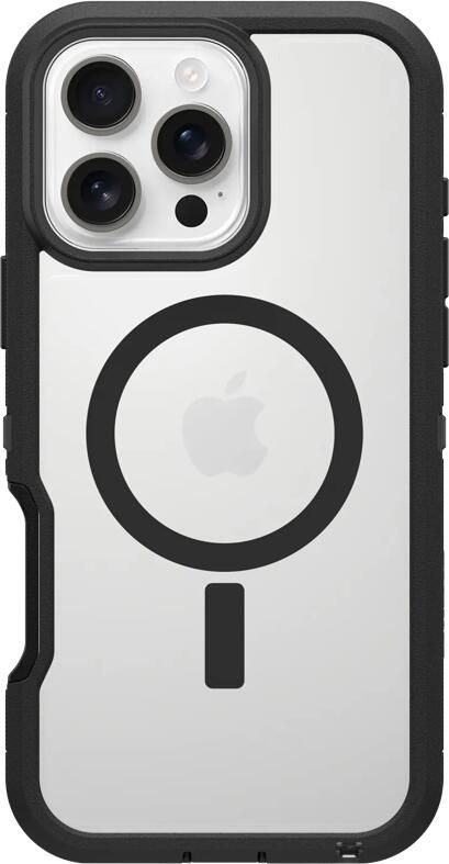 OtterBox Defender XT iPhone 16 Pro Max Back Cover MagSafe Magneet Transparant Zwarte Rand