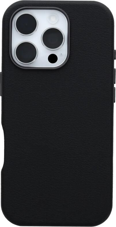 OtterBox Symmetry Apple iPhone 16 Back Cover met MagSafe Magneet Leer Zwart