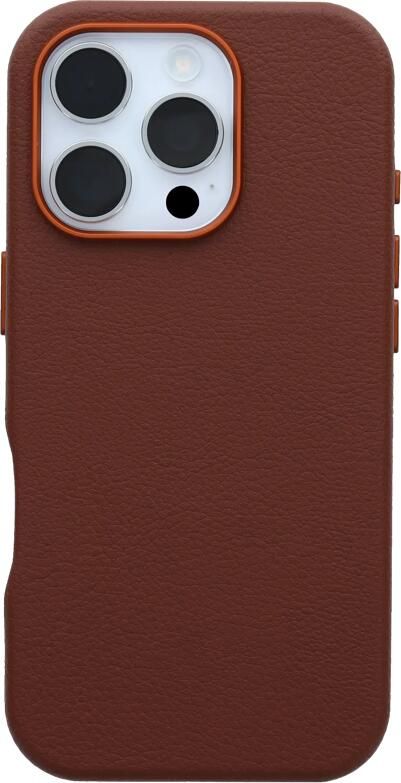 OtterBox Symmetry Apple iPhone 16 Pro Back Cover met MagSafe Magneet Leer Bruin