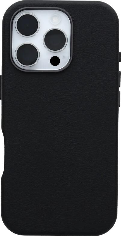 OtterBox Symmetry Apple iPhone 16 Pro Back Cover met MagSafe Magneet Leer Zwart
