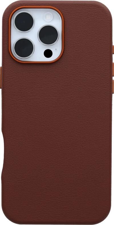 OtterBox Symmetry Apple iPhone 16 Pro Max Back Cover met MagSafe Magneet Leer Bruin